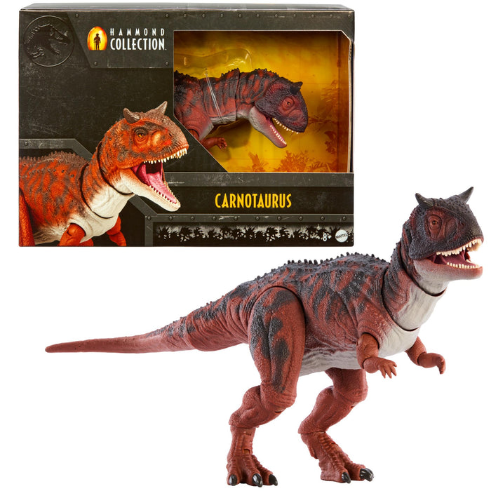 Jurassic World Hammond Collection Fallen Kingdom Carnotaurus Dinosaur Action Figure, Large Species Premium Articulated Figure, HTK44