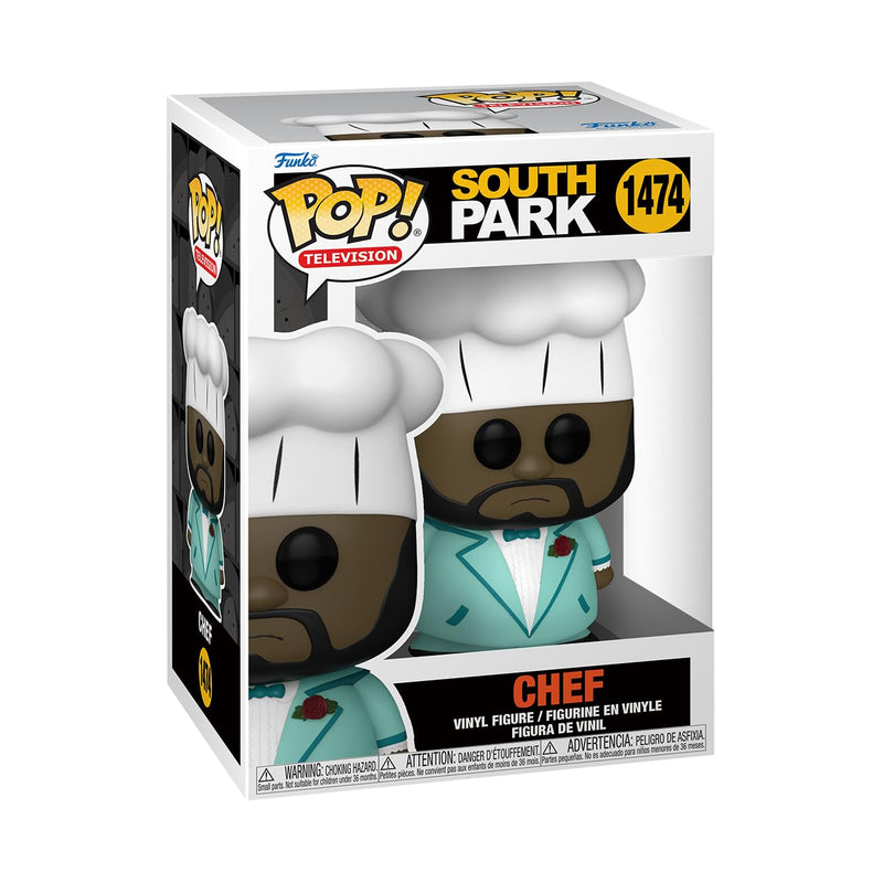 Funko POP! TV: South Park - Chef In Suit - Collectable Vinyl Figure - Official Merchandise - Toys for Kids & Adults - Cartoon Fans - Model Figure for Collectors and Display