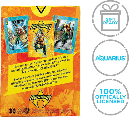 AQUARIUS DC Comics Aquaman Set Of Playing Cards + Jokers