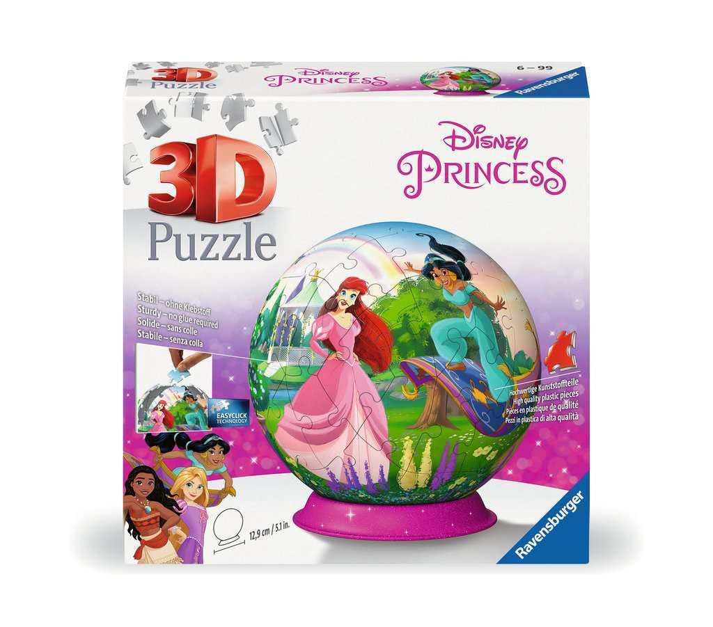 Ravensburger Disney Princess 3D Jigsaw Puzzle for Adults and Kids Age 6 Years Up - 72 Pieces - No Glue Required - 2024