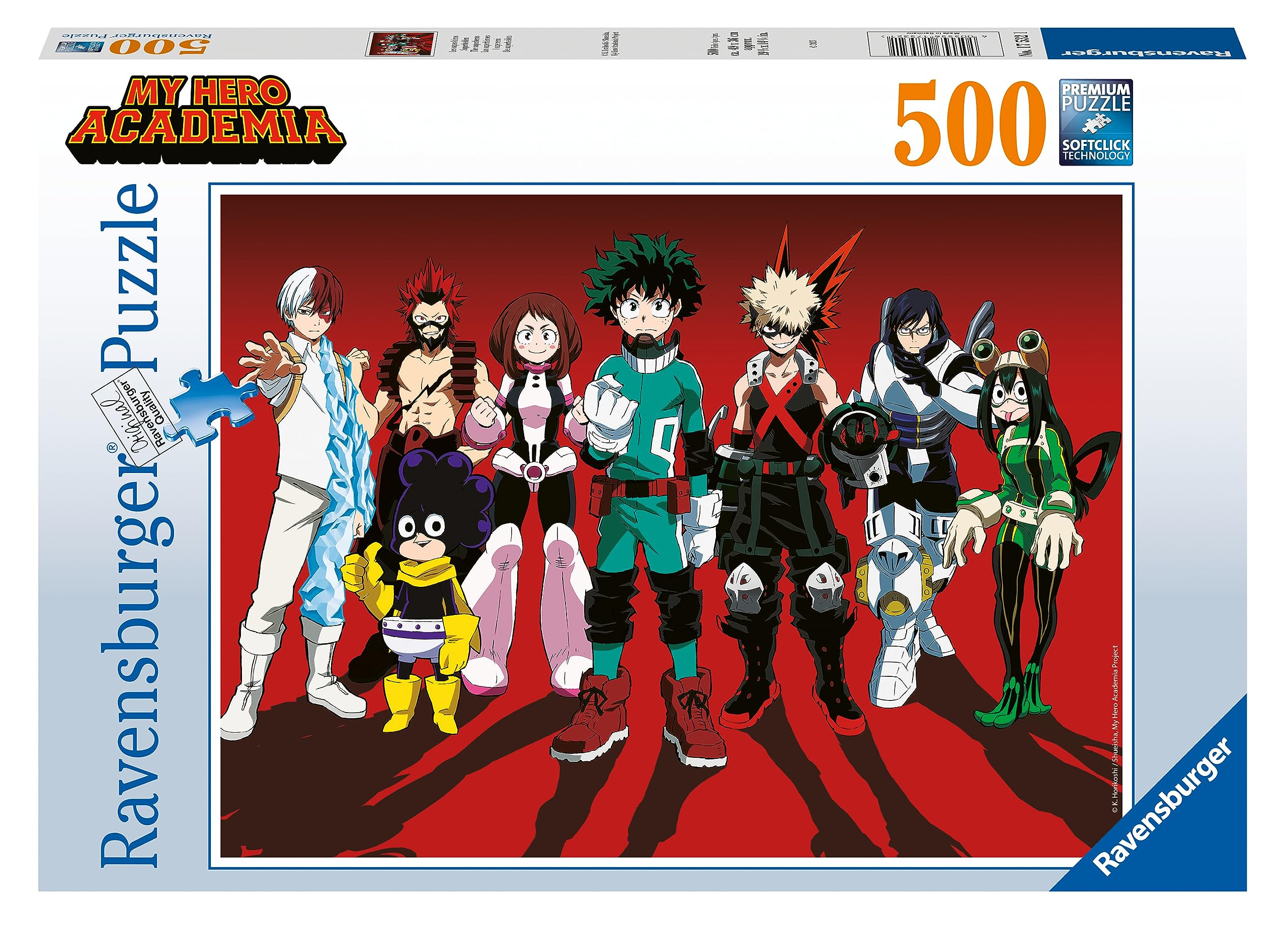 Ravensburger 17532 My Hero Academia Merch-500 Piece Jigsaw Puzzle for Adults and Kids Age 10 Years Up-Manga Gifts