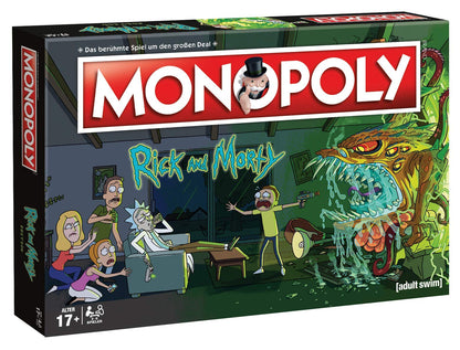 Monopoly - Rick & Morty - Brettspiel für Erwachsene - Alter 17+ - Deutsch