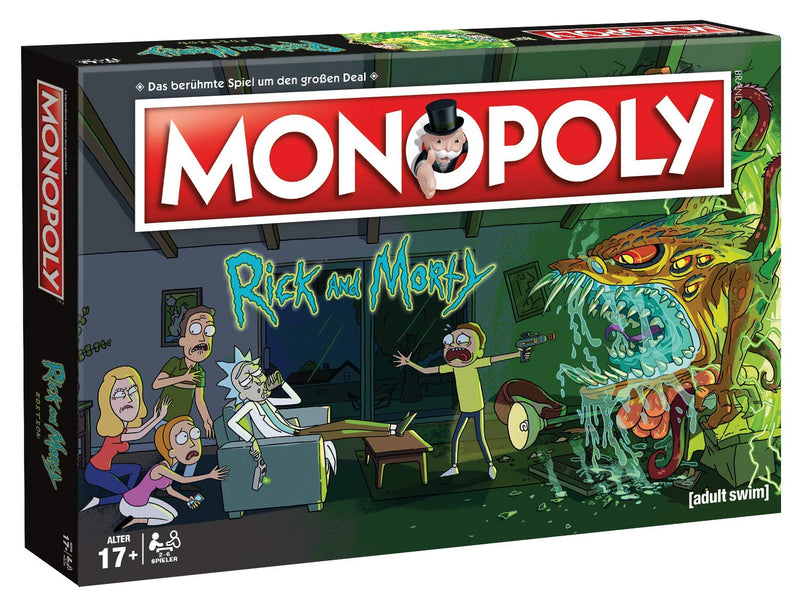 Monopoly - Rick & Morty - Brettspiel für Erwachsene - Alter 17+ - Deutsch