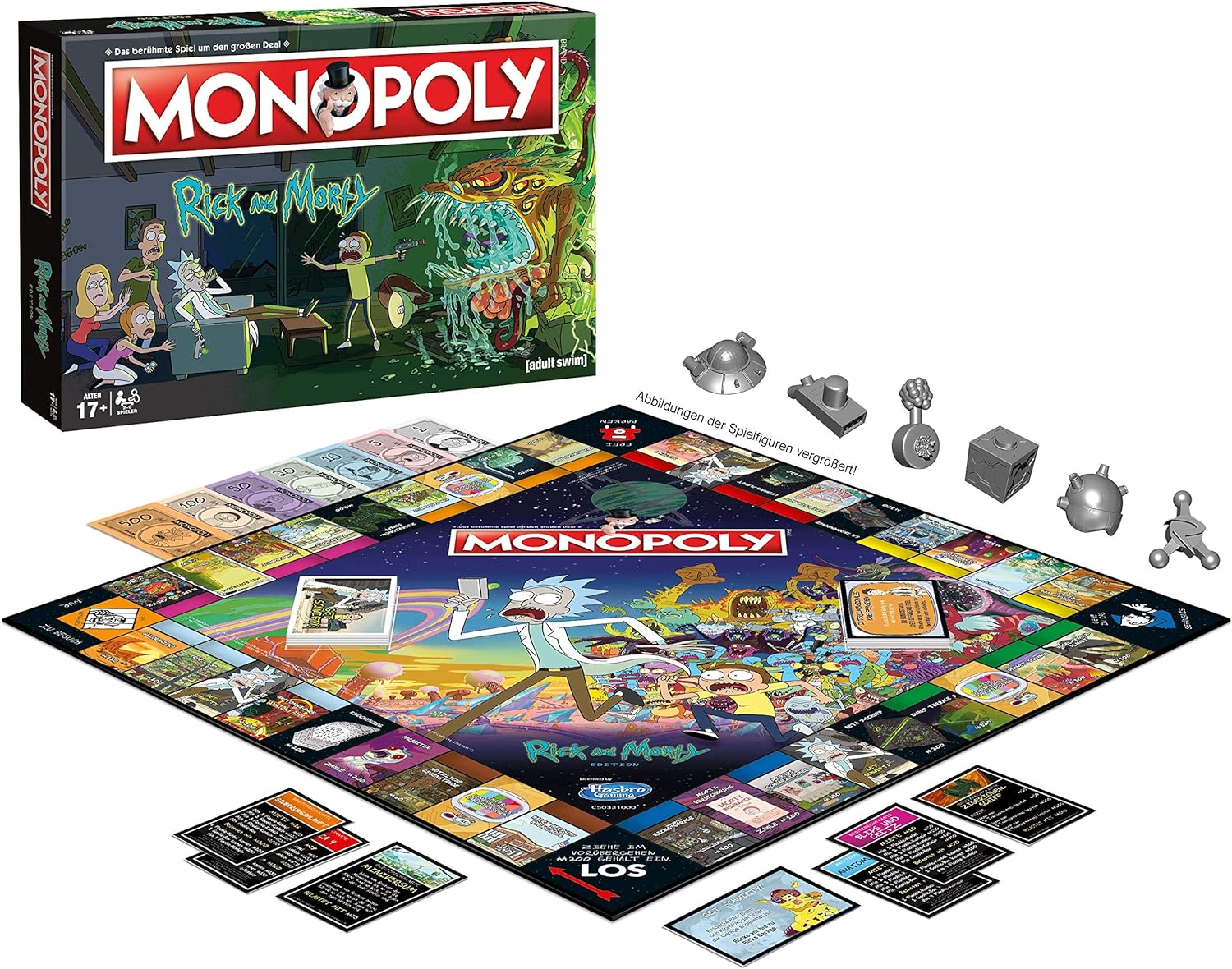 Monopoly - Rick & Morty - Brettspiel für Erwachsene - Alter 17+ - Deutsch