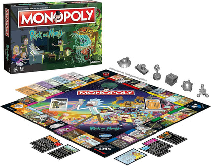 Monopoly - Rick & Morty - Brettspiel für Erwachsene - Alter 17+ - Deutsch