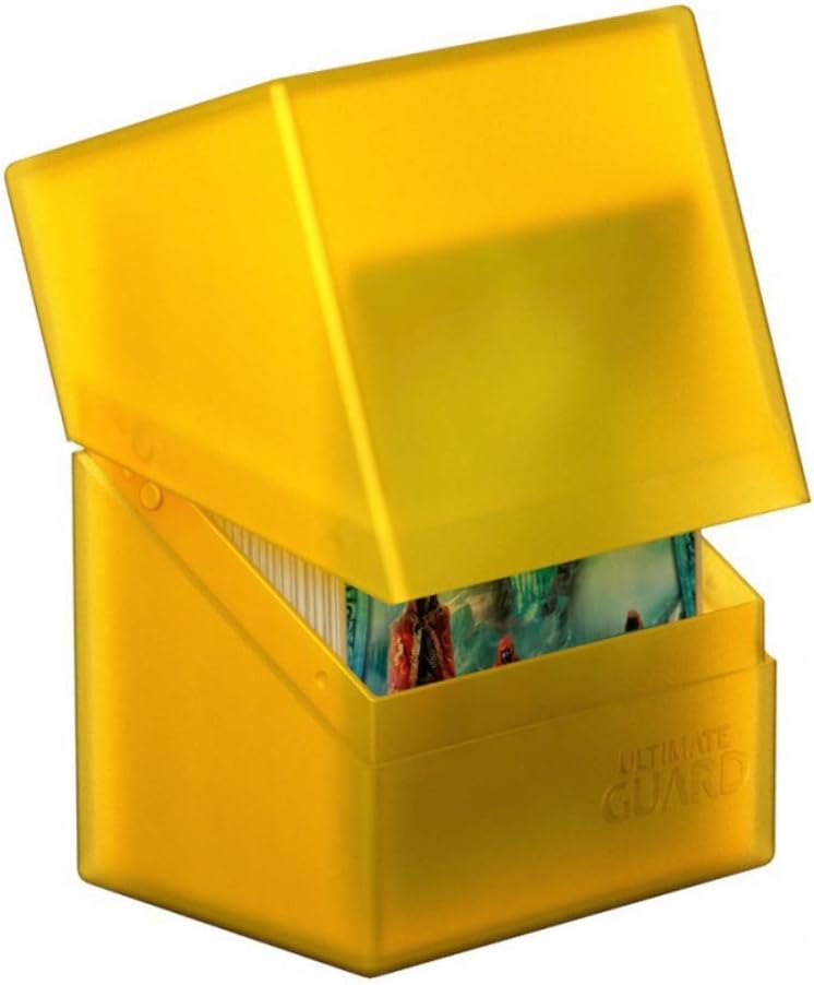 Ultimate Guard UGD010682 Boulder Deck Case 80+ Standard Size Box, Amber