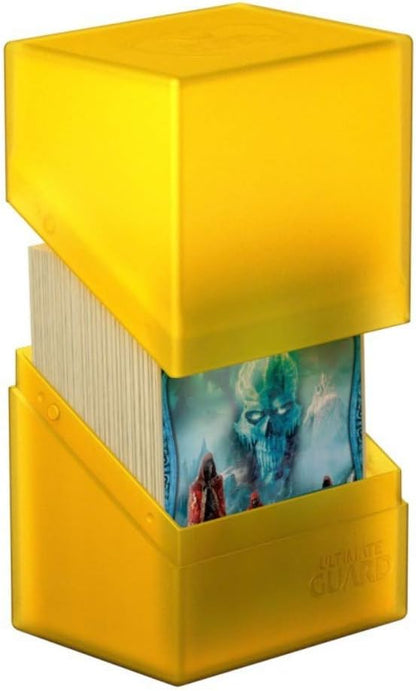 Ultimate Guard UGD010682 Boulder Deck Case 80+ Standard Size Box, Amber
