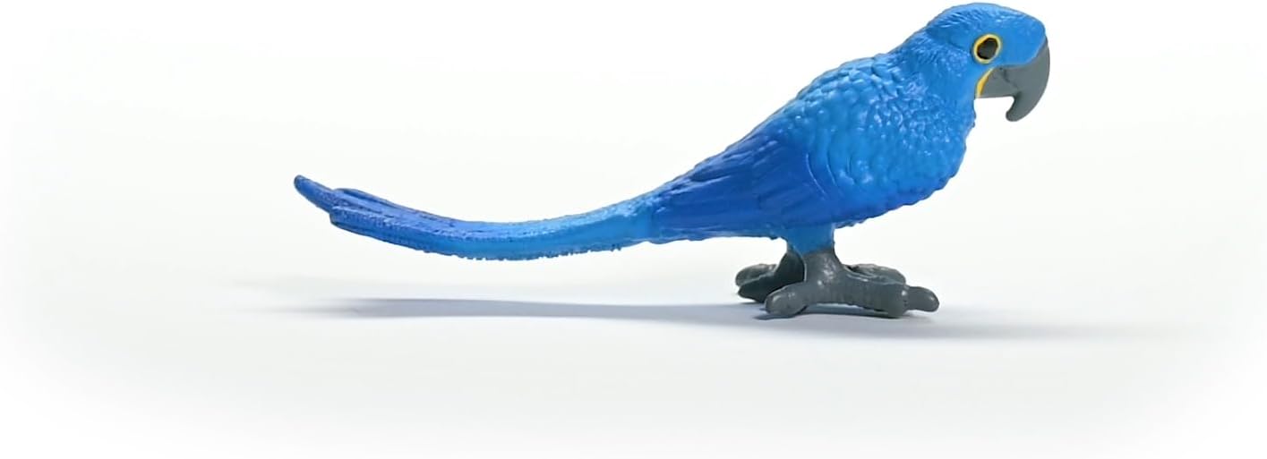 schleich 14859 WILD LIFE Hyazinth Macaw Figurine for ages 3+, Black