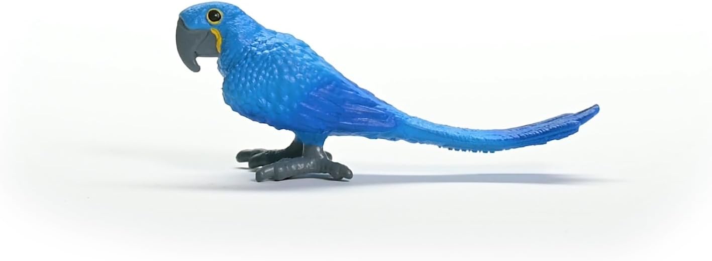 schleich 14859 WILD LIFE Hyazinth Macaw Figurine for ages 3+, Black