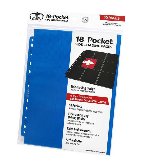 Ultimate Guard 18-Pocket Pages Side-Loading Album (Blue