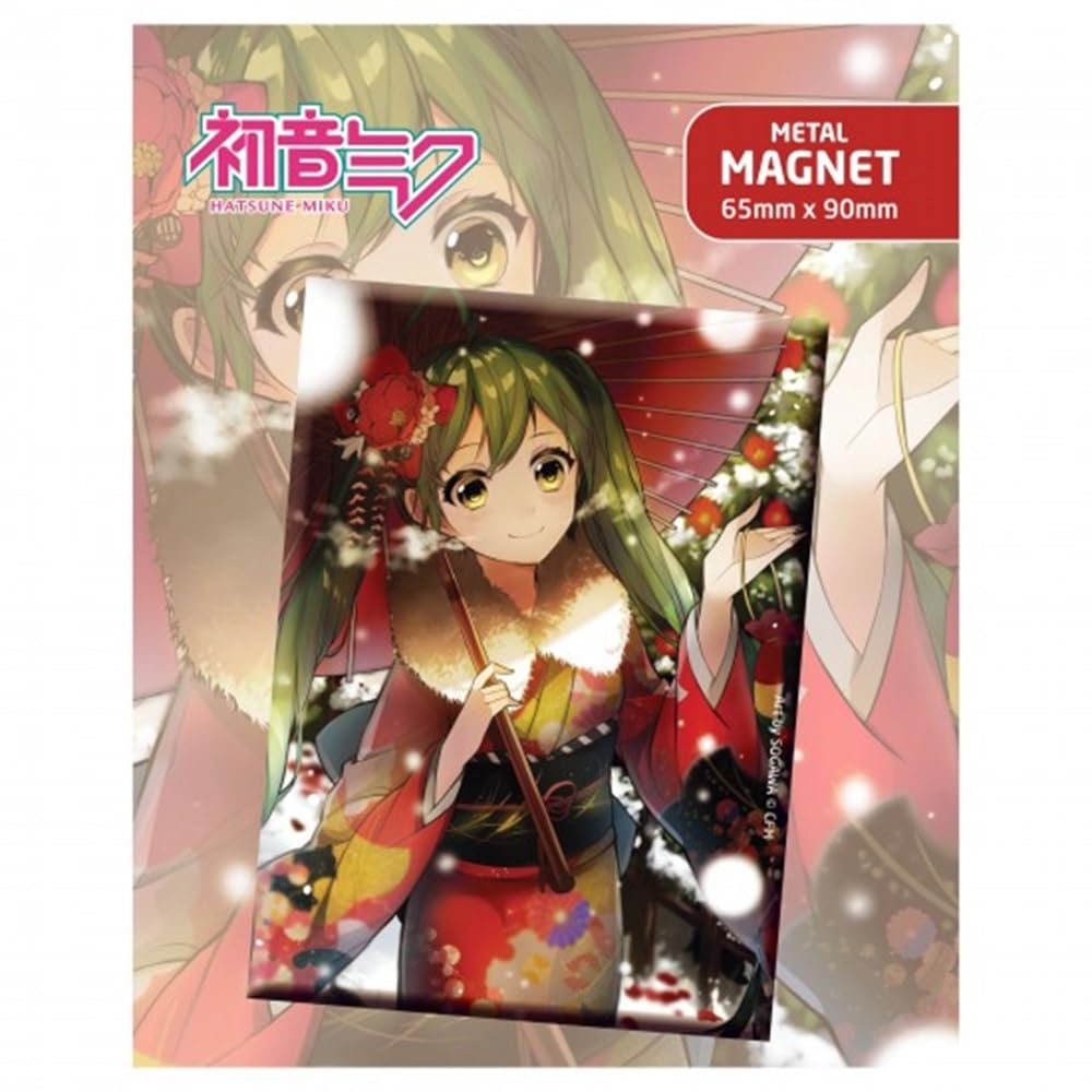 HATSUNE MIKU AT WINTER METAL MAGNET