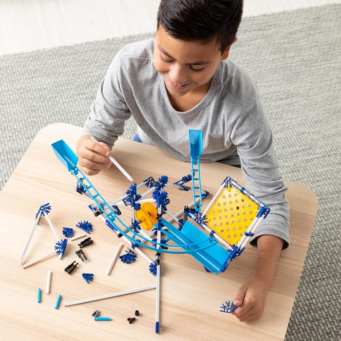 K'Nex - Juego de construcción de 3 modelos de carrera de mármol (motorizado) | Más de 350 piezas, juguete educativo de aprendizaje STEM para niños, construcción de ingeniería para niños, niños y niñas