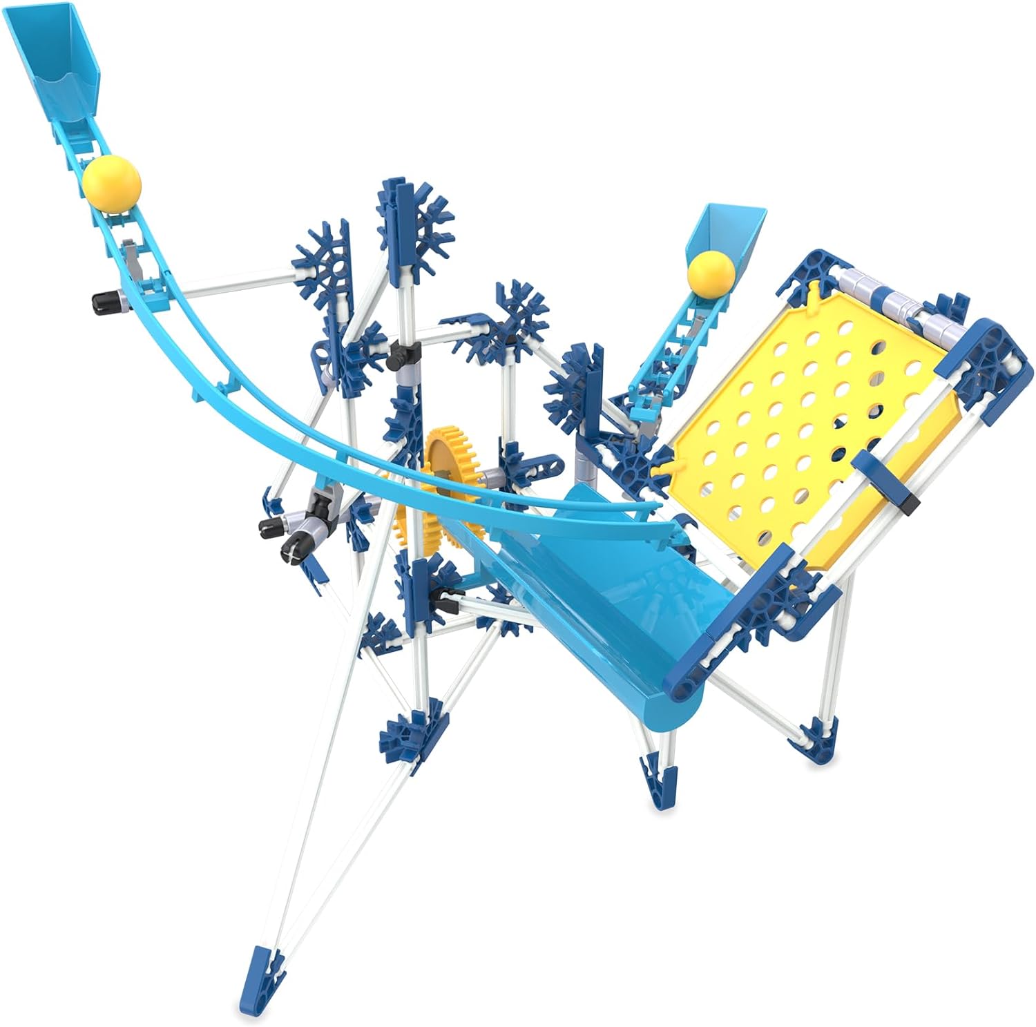 K'Nex - Juego de construcción de 3 modelos de carrera de mármol (motorizado) | Más de 350 piezas, juguete educativo de aprendizaje STEM para niños, construcción de ingeniería para niños, niños y niñas