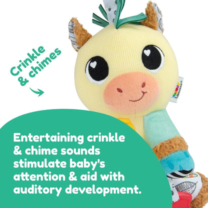 LAMAZE Carson Clydesdale - Clip and Go Baby Pram Toys - Sensory Toys for Babies - Early Learning Baby Toys 0-6 Months and Up - Expertly Designed Newborn Toys - Baby Shower Gifts