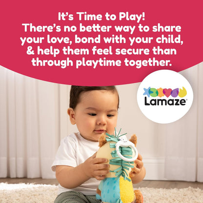LAMAZE Carson Clydesdale - Clip and Go Baby Pram Toys - Sensory Toys for Babies - Early Learning Baby Toys 0-6 Months and Up - Expertly Designed Newborn Toys - Baby Shower Gifts