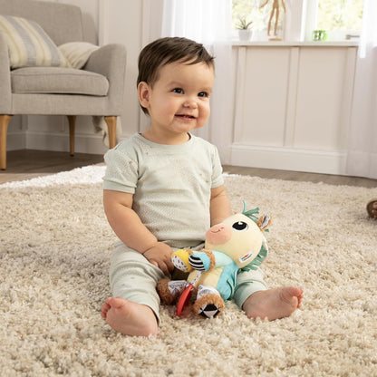 LAMAZE Carson Clydesdale - Clip and Go Baby Pram Toys - Sensory Toys for Babies - Early Learning Baby Toys 0-6 Months and Up - Expertly Designed Newborn Toys - Baby Shower Gifts