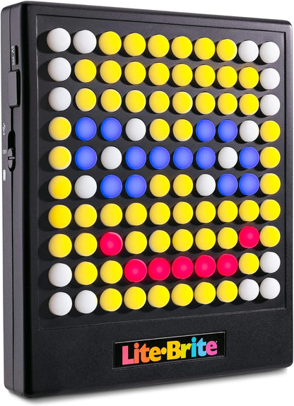 Lite-Brite | Touch | Light Up Drawing Board, LED Board with Colours, Light Up Toys for Creative Play, Glow Art Neon Effect Drawing Board, Light Toys for Kids Ages 4+ | Basic Fun 02355