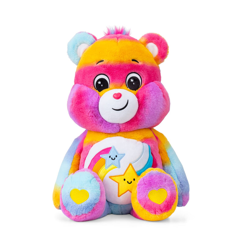 Basic Fun 22314 60cm Jumbo Plush-Dare to Care Bear, Multicolor, Large