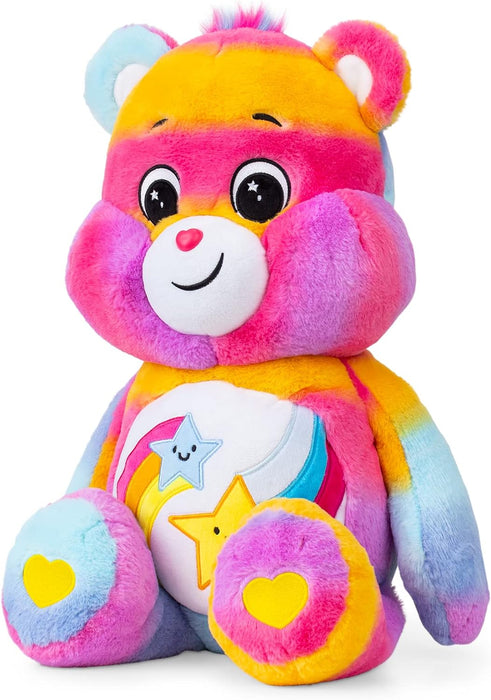 Basic Fun 22314 60cm Jumbo Plush-Dare to Care Bear, Multicolor, Large