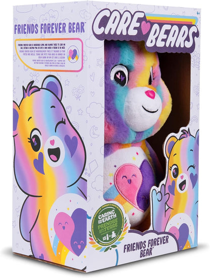 Care Bears | Friend Forever Bear 35cm Medium Plush | Eco Friendly, Collectable Cuddly Toys for Children, Soft Toys for Girls Boys, Cute Teddies Suitable for Girls and Boys Ages 4+ | Basic Fun 22658