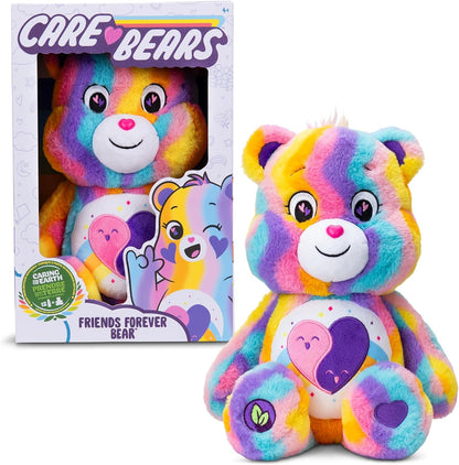 Care Bears | Friend Forever Bear 35cm Medium Plush | Eco Friendly, Collectable Cuddly Toys for Children, Soft Toys for Girls Boys, Cute Teddies Suitable for Girls and Boys Ages 4+ | Basic Fun 22658