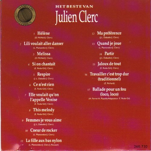 JULIEN CLERC : HET BESTE VAN