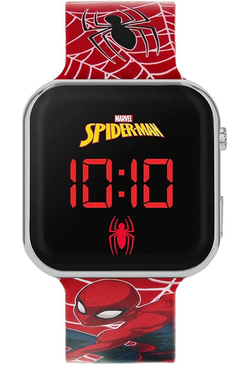 Disney Marvel Spiderman Red Strap LED Watch SPD4719ARG