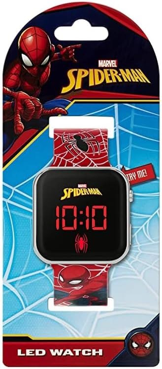 Disney Marvel Spiderman Red Strap LED Watch SPD4719ARG
