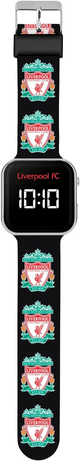 Official Liverpool Football Club Black LED Watch LFC4000