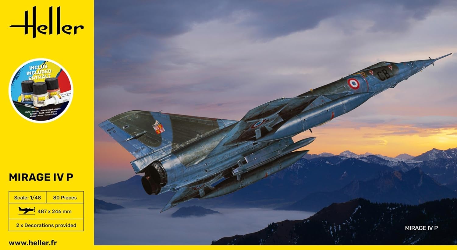 heller - Model Aircraft Starter Kit Mirage Iv P 56493| 1:48