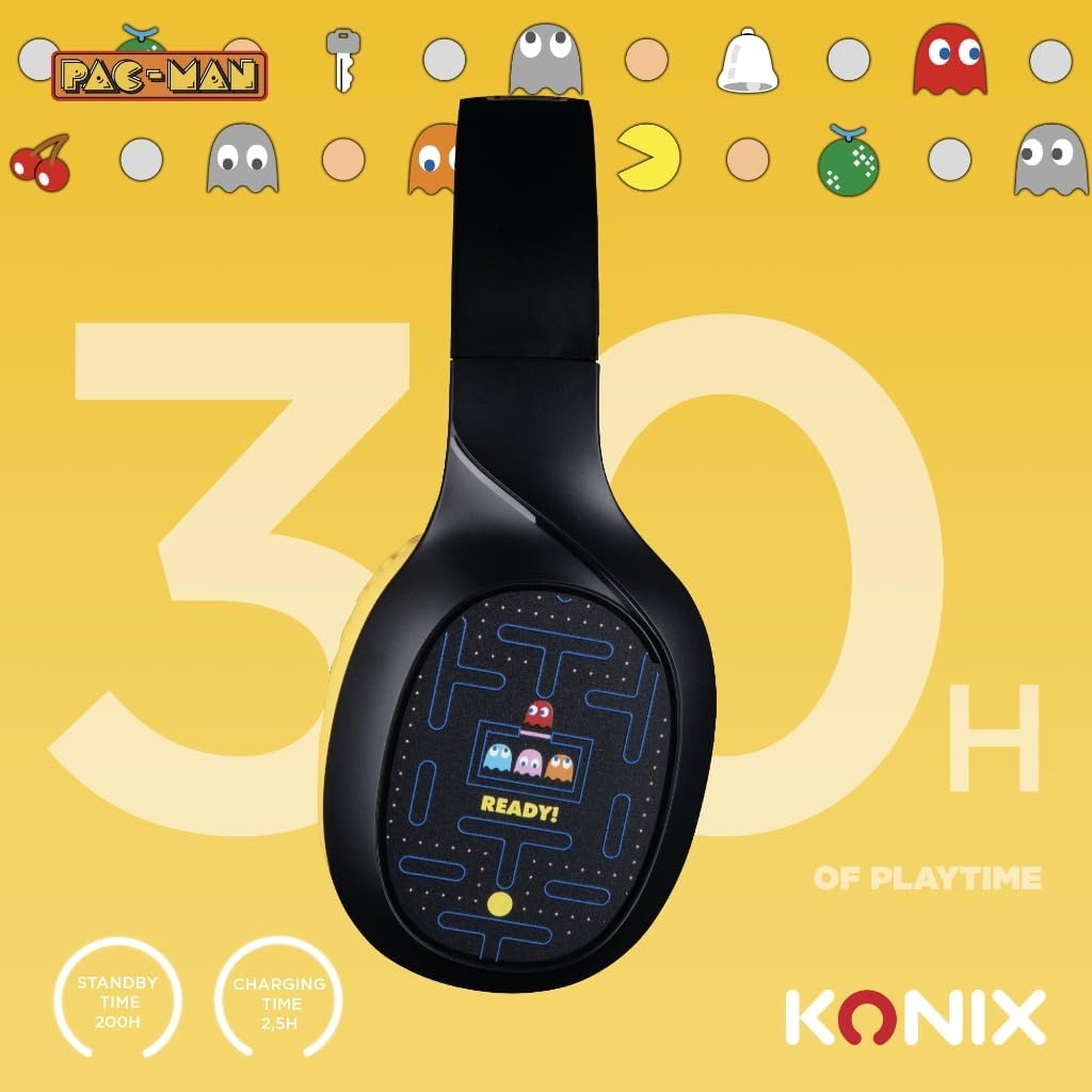 Konix Casque Bluetooth Headset  - Pacman