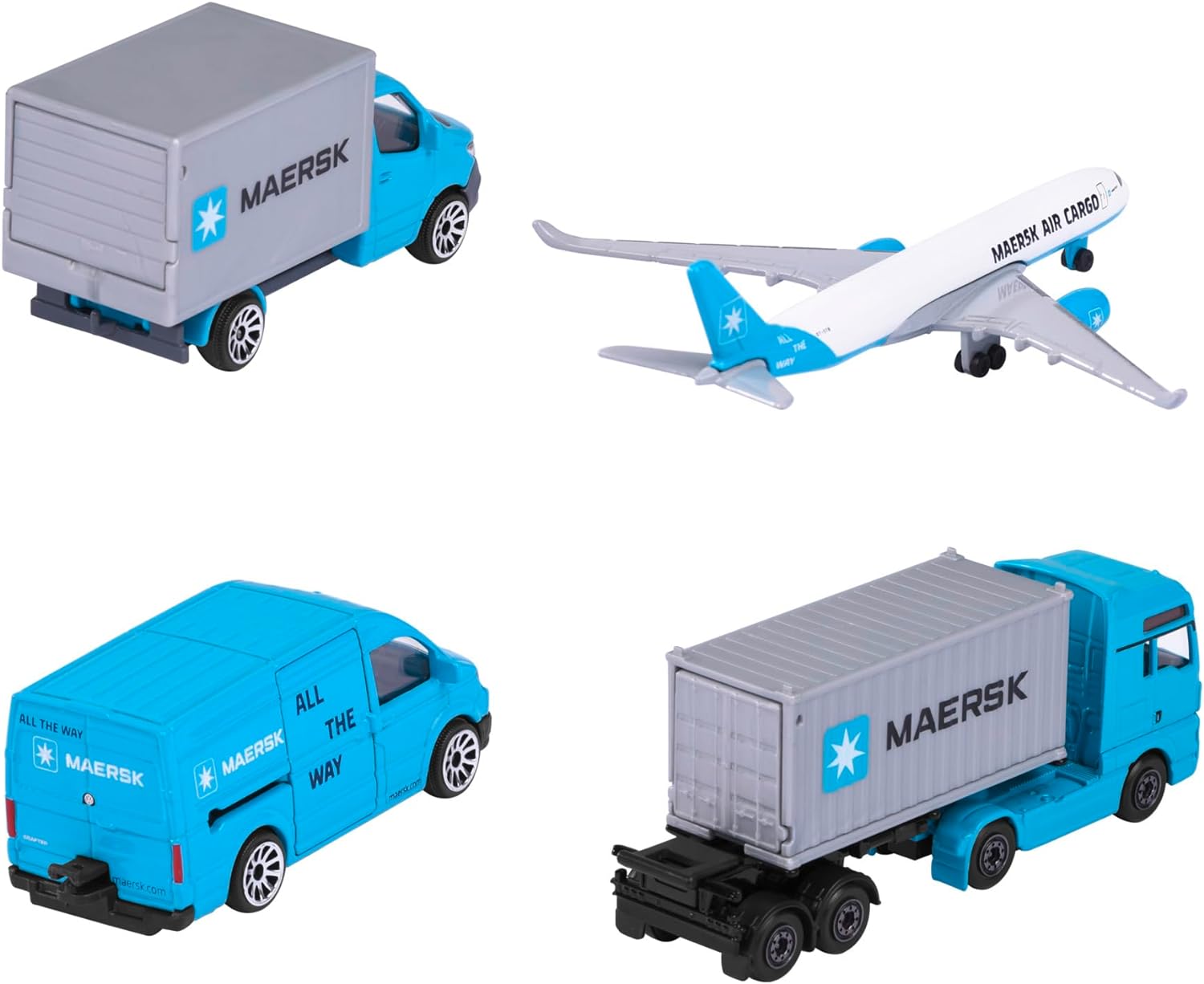 Majorette 212057290 MAERSK Transport Vehicles (Gift Set) Airplane, truck Die-cast