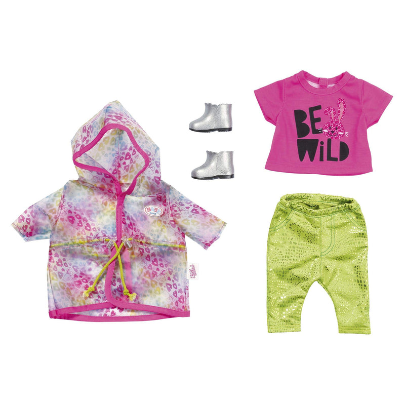 BABY born 828328 Doll's Clothes - Designer Clothing with Fashion Accessories - Deluxe Trendy Rainbow Set