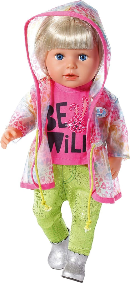 BABY born 828328 Doll's Clothes - Designer Clothing with Fashion Accessories - Deluxe Trendy Rainbow Set