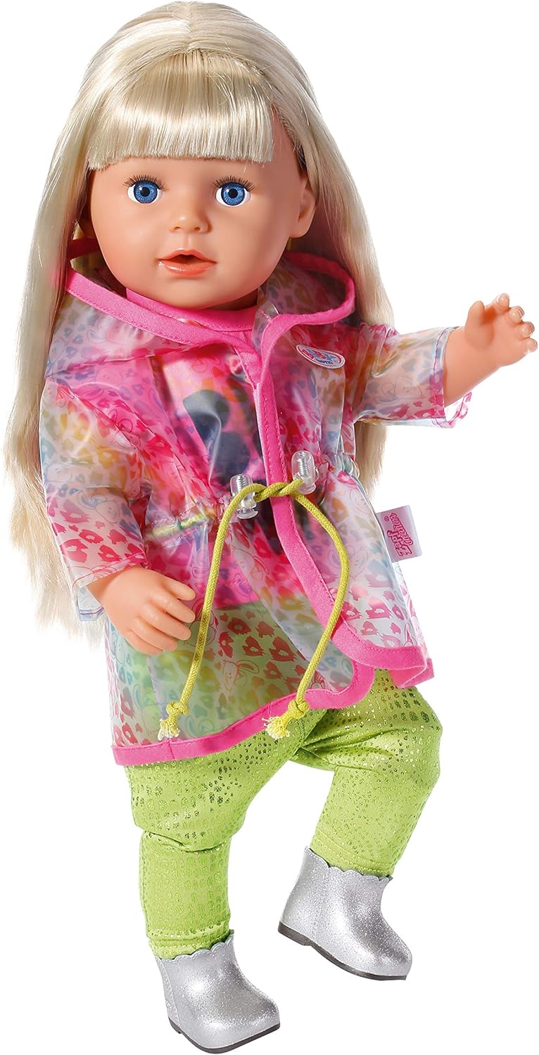 BABY born 828328 Doll's Clothes - Designer Clothing with Fashion Accessories - Deluxe Trendy Rainbow Set