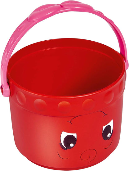 Simba 104010183 ABC Eimerchen mit Stapelbecher Bucket with Stacking Cup, Blue/Green/Red/Pink