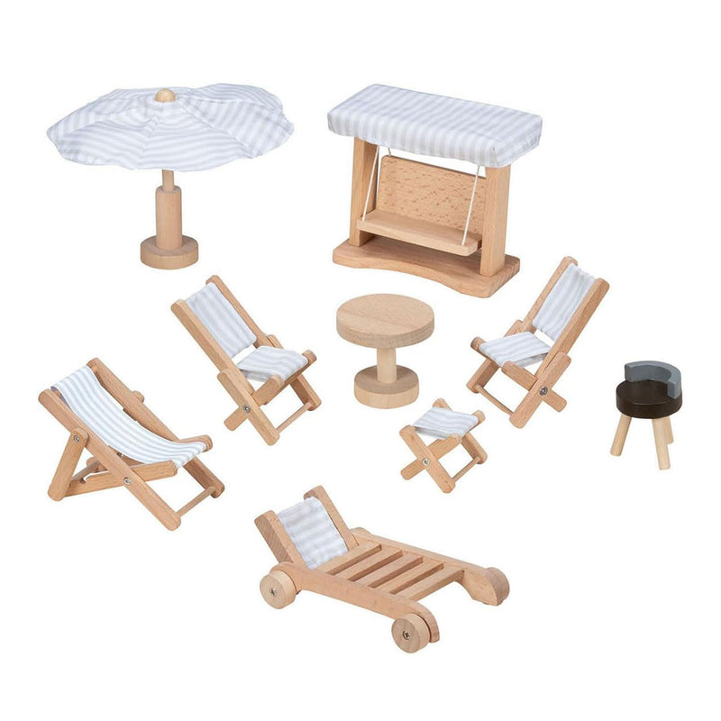 GOKI Dollhouse - Garden Furniture