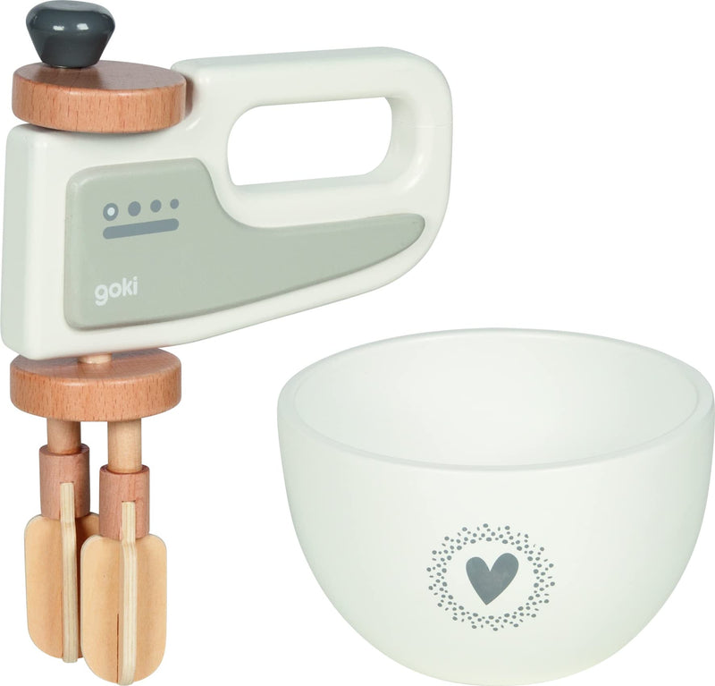 GOKI- Batidora de Mano Cuenco Incluido Juguetes de Cocina, Multicolor (51502