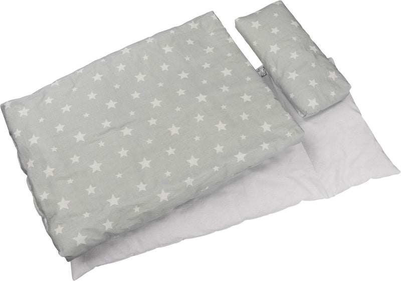 Goki - Beddengoed voor poppen, sterrenhemel, decoratie, grijs (51517