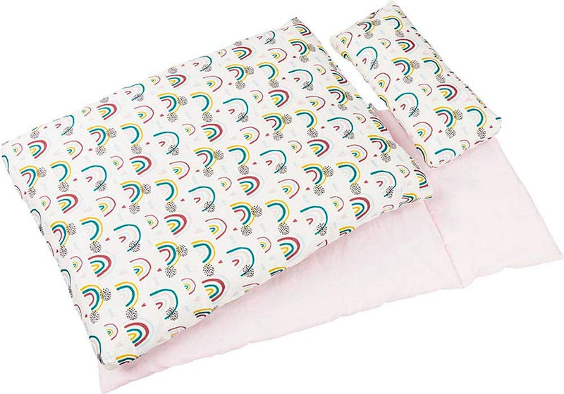 GOKI - Beddengoed voor poppen, XX decoratie, meerkleurig (51518