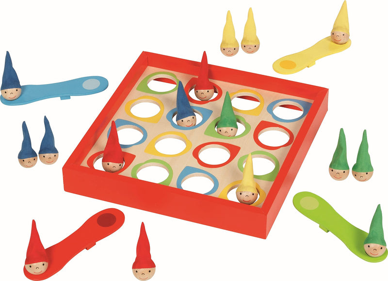 GOKI- Gnomos saltadores Juegos de Habilidad, Multicolor (56824