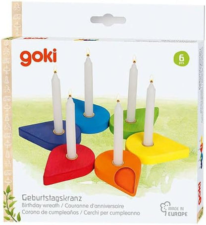 GOKI- Corona de cumpleaños No Aplica Juegos de acción y Reflejos, Multicolor, único (60701