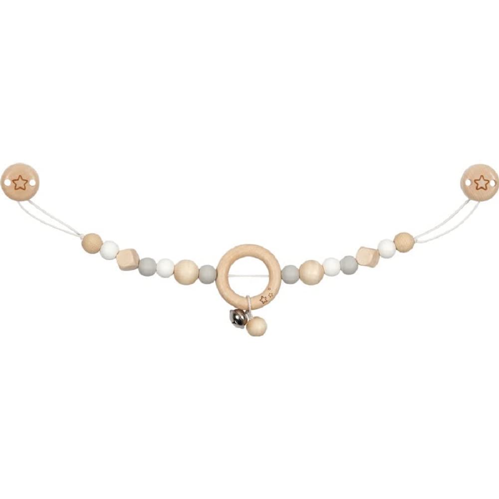 GOKI- Cadenita para Cochecito Gris, Estrellas Stars Colgantes bebé, Multicolor, Large (65247