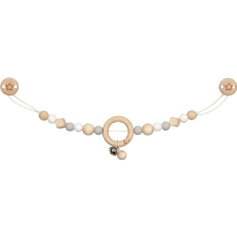GOKI- Cadenita para Cochecito Gris, Estrellas Stars Colgantes bebé, Multicolor, Large (65247