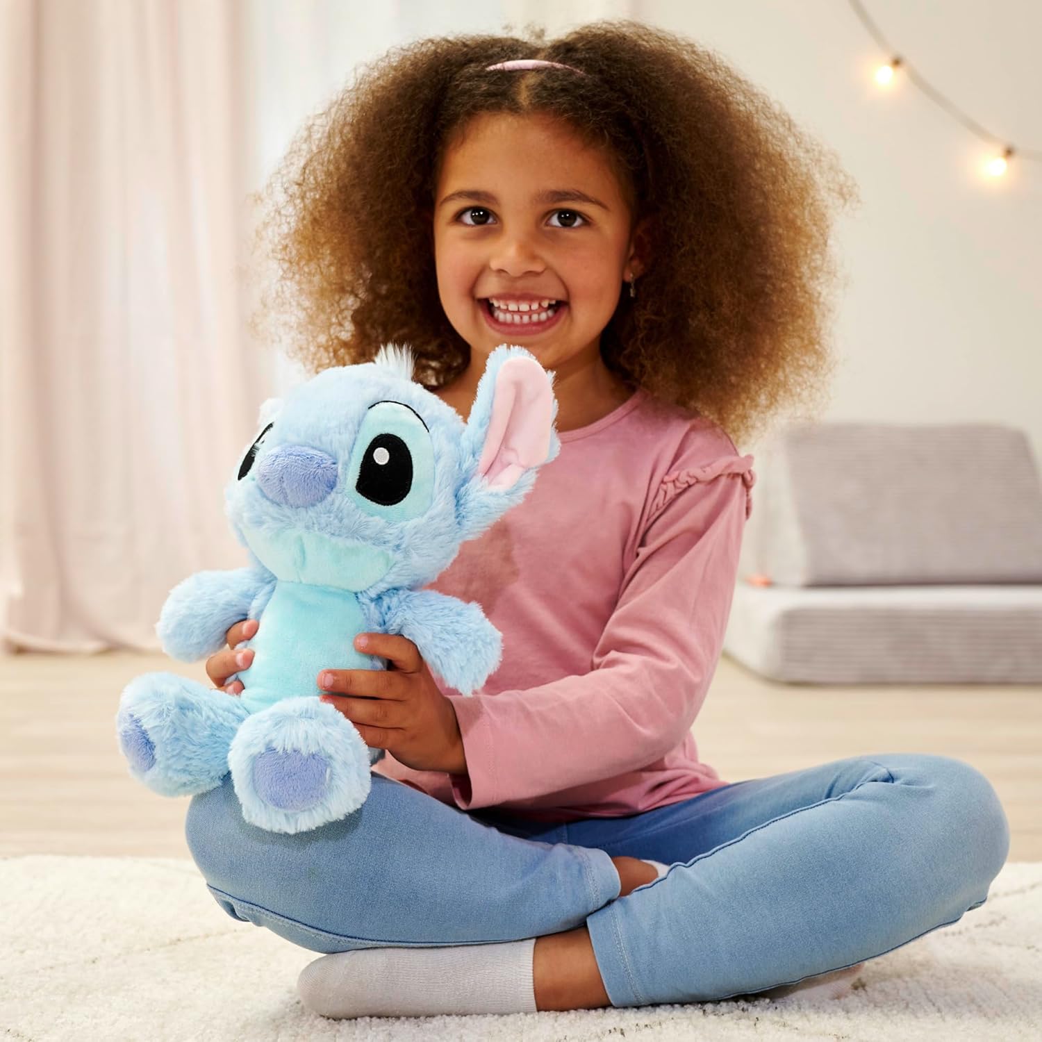 Simba 6315870029 Disney Lilo and Stitch, 30 cm plush figure, cuddly toy, plush toy, for children from the first months of life