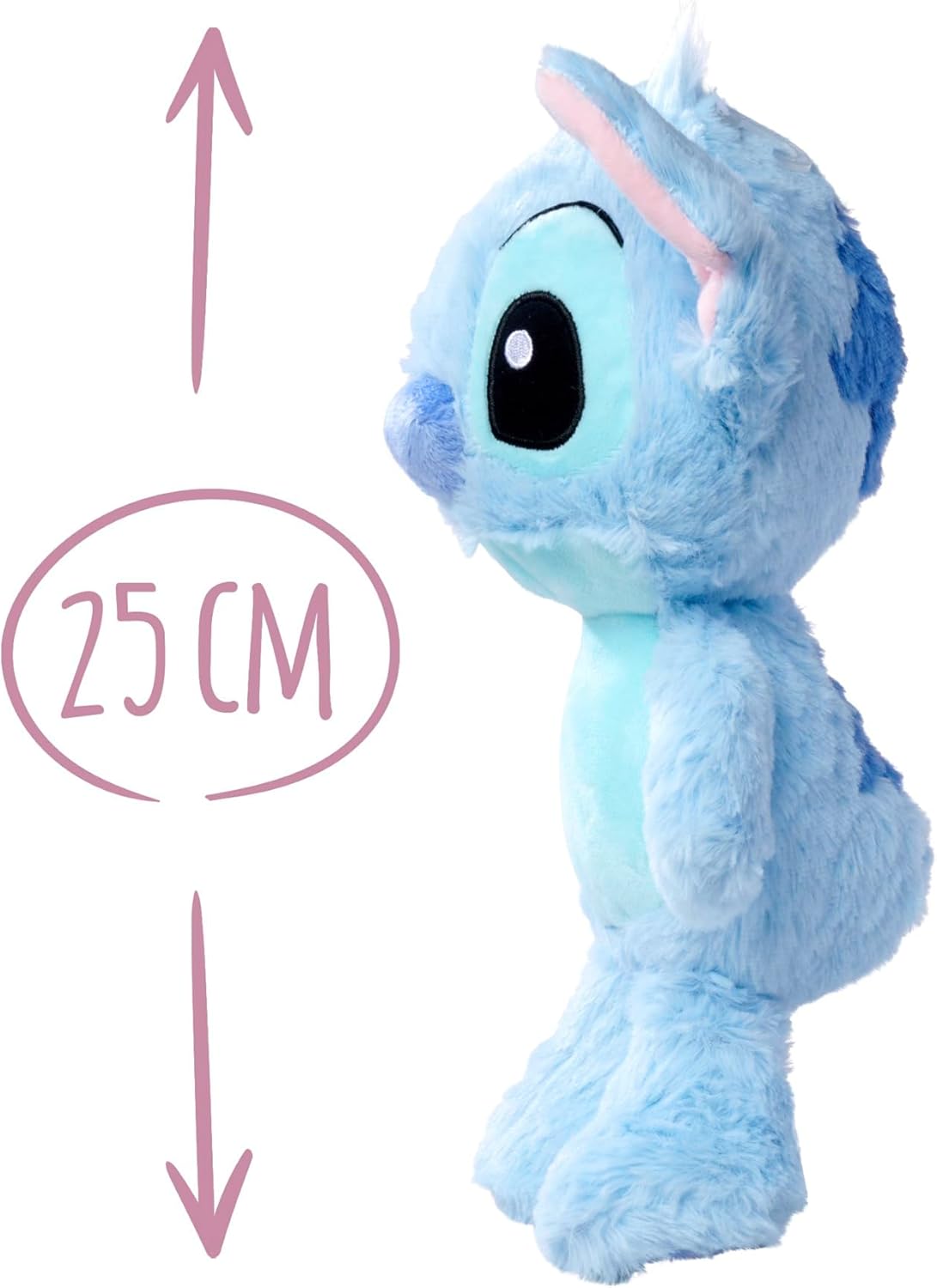 Simba 6315870029 Disney Lilo and Stitch, 30 cm plush figure, cuddly toy, plush toy, for children from the first months of life