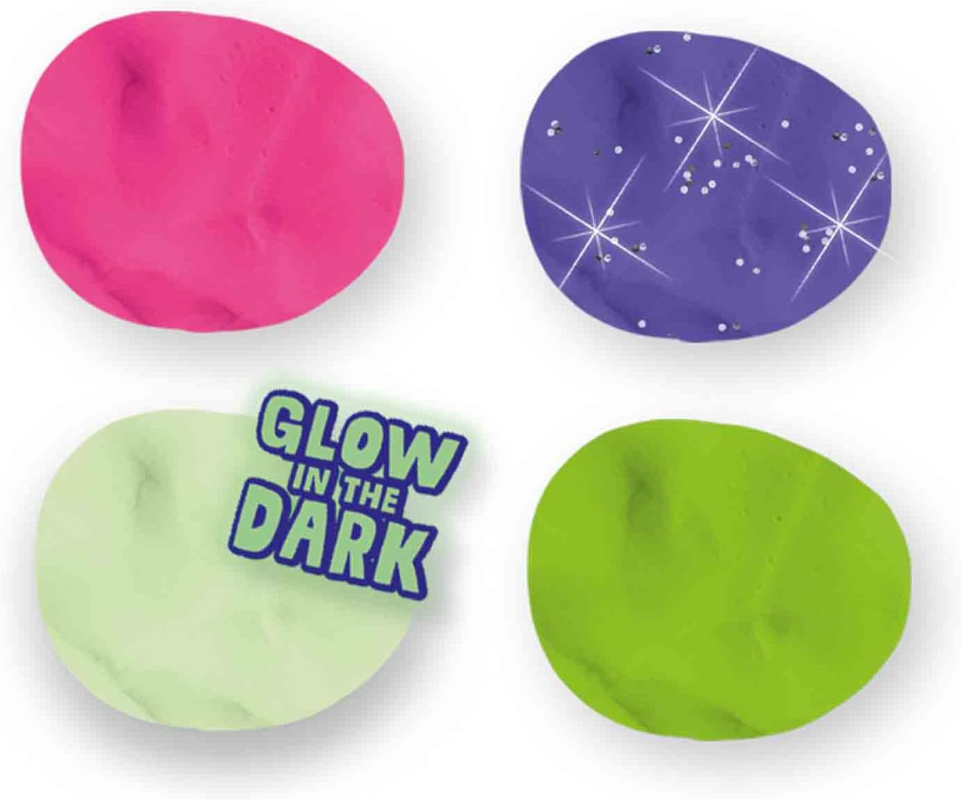 SES Creative 00516 Feel good dough-Glow (4x90gr), various
