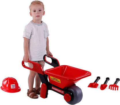 Cavallino Toys - Cavallino Mammoet Kruiwagen met Helm en Gereedschap 5ldg.