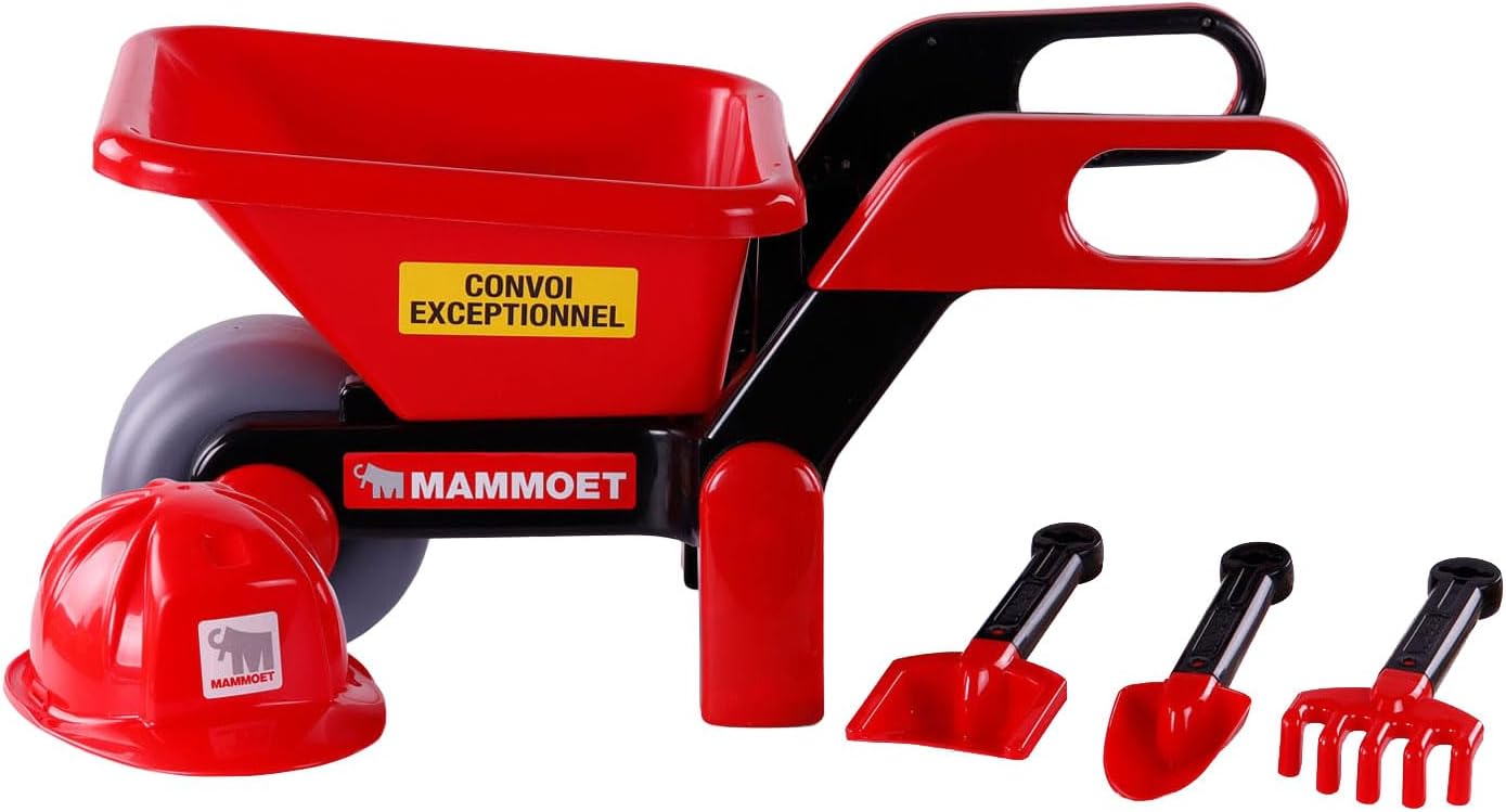Cavallino Toys - Cavallino Mammoet Kruiwagen met Helm en Gereedschap 5ldg.