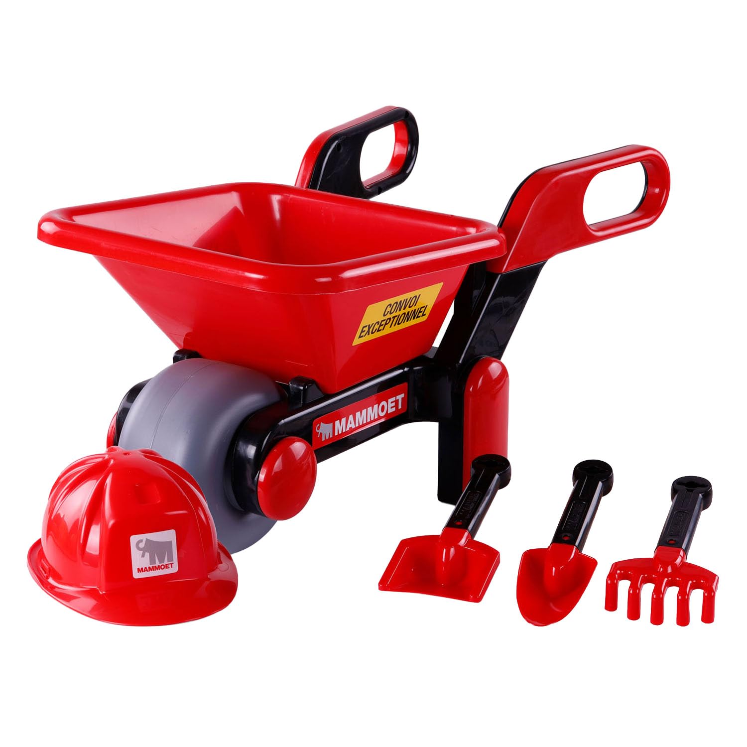 Cavallino Toys - Cavallino Mammoet Kruiwagen met Helm en Gereedschap 5ldg.